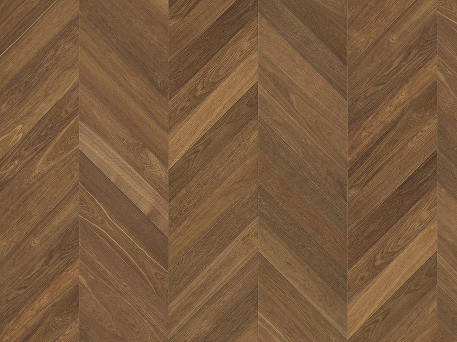 HARO Chevron - Brstet Afrikansk Eg Light Selectiv med oleovera olie - Bredde 140 mm