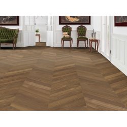 HARO Chevron - Brstet Afrikansk Eg Light Selectiv med oleovera olie - Bredde 140 mm