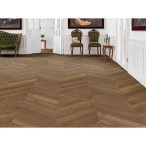 HARO Chevron - Brstet Afrikansk Eg Light Selectiv med oleovera olie - Bredde 140 mm