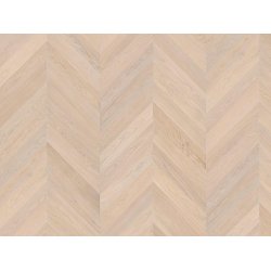 HARO Chevron - Brstet Eg Selectiv med hvid oleovera olie - Bredde 140 mm