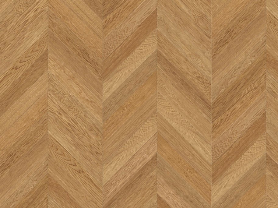 HARO Chevron - Brstet Eg Selectiv med klar oleovera olie - Bredde 140 mm