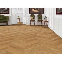 HARO Chevron - Brstet Eg Selectiv med klar oleovera olie - Bredde 140 mm