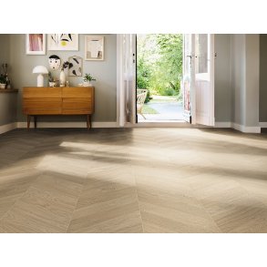 HARO Laminat Chevron - Eik Hvit