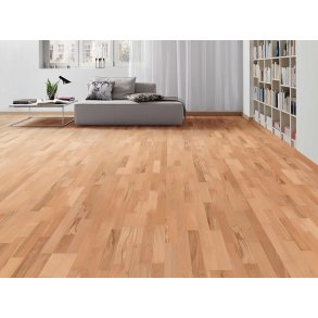 HARO Parketgulv 3-stav - Dampet B�g Favorit med klar naturaDur matlak - Bredde 180 mm 