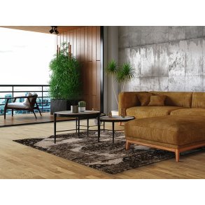 HARO Parketgulv 3-stav - Brstet Eg Naturale med klar olie - Bredde 180 mm