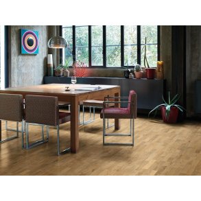 HARO Parketgulv 3-stav - Brstet Eg Trend med klar naturaDur matlak - Bredde 180 mm