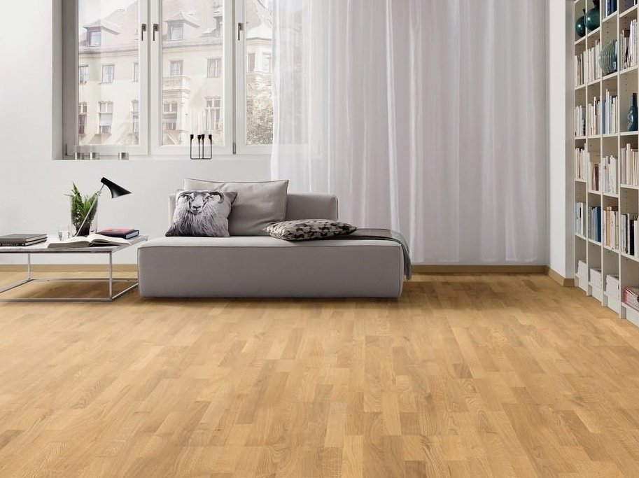 HARO Parketgulv - 3 Stav Eg Trend med naturaDur High Performance Lak - Bredde 180 mm