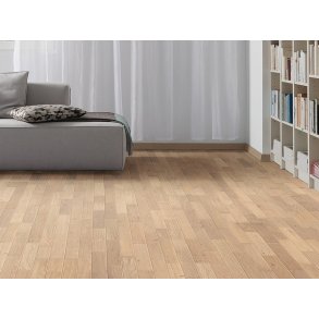 HARO Parketgulv 3-stav - Retro brstet Eg Terra med hvid olie - Bredde 180 mm