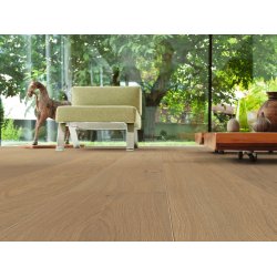 HARO Plankegulv - Brstet Eg sandgr Markant med olie - Bredde 240 mm