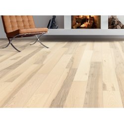 HARO Plankegulv - Ask Universal med hvid matlak - Bredde 180 mm