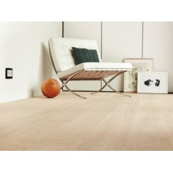 HARO Plankegulv - Brstet Eg Markant med hvid olie - Bredde 180 mm