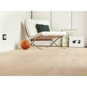 HARO Plankegulv - Brstet Eg Markant med hvid olie - Bredde 180 mm