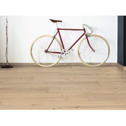HARO Plankegulv - Brstet Eg Markant med lysehvid matlak - Bredde 240 mm