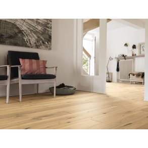 HARO Plankegulv - Brstet Eg Puro Invisible med klar olie - Bredde 180 mm