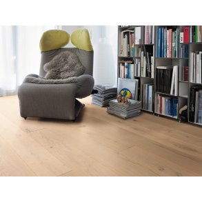 HARO Plankegulv - Brstet Eg Sauvage med hvid olie - Bredde 180 mm