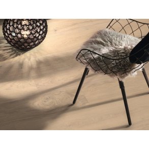 HARO Plankegulv - Brstet Eg Sauvage med hvid olie - Bredde 240 mm