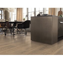 HARO Plankegulv - Brstet Tobaksgr Eg med klar olie - Bredde 240 mm