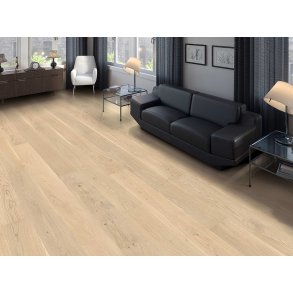 HARO Plankegulv - Eg Country med hvid permaDur lak - Bredde 180 mm