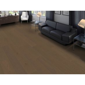 HARO Plankegulv - Brstet Eg Markant Greige med naturaDur Matlak - Bredde 180 mm