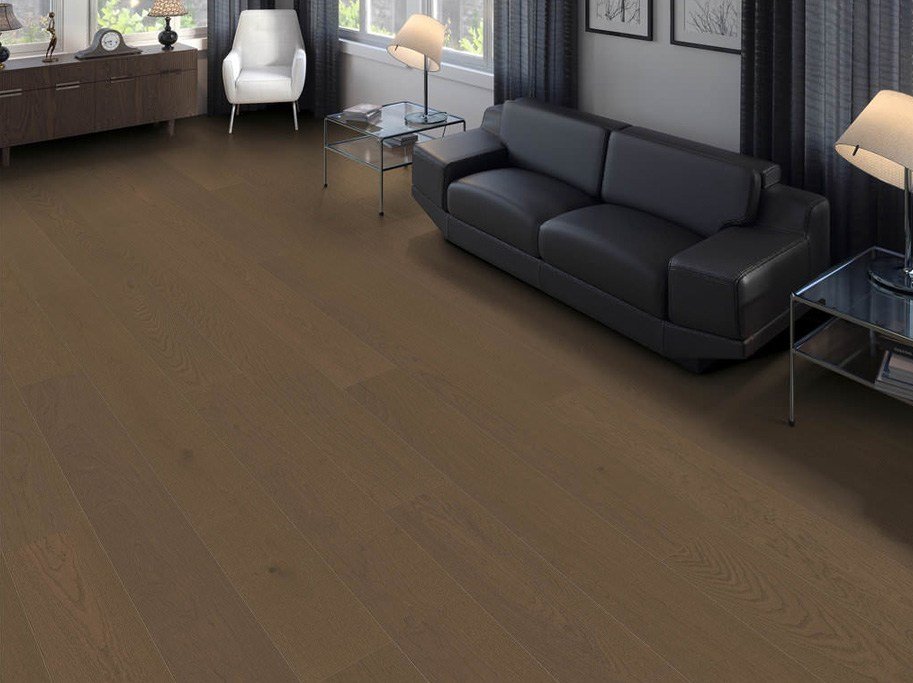 HARO Plankegulv - Brstet Eg Markant Greige med naturaDur Matlak - Bredde 180 mm