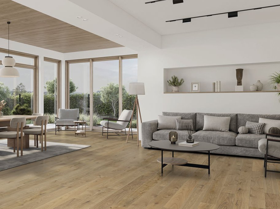 HARO Plankegulv - B�rstet Eg invisible Sauvage oro med klar matlak - Bredde 180 mm