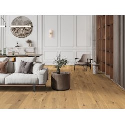 HARO Plankegulv - H�vlet Eg invisible Sauvage med klar olie - Bredde 180 mm