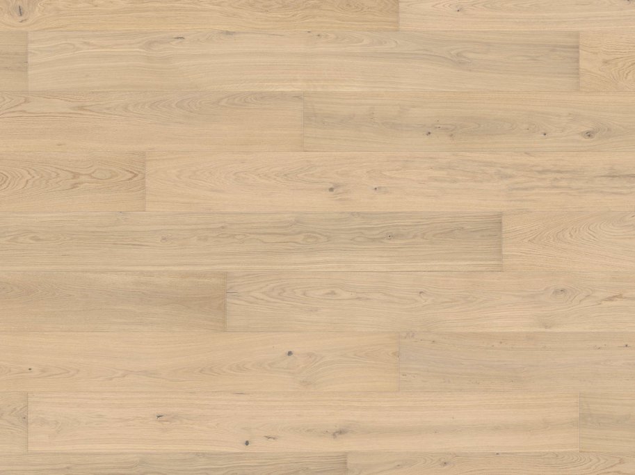 HARO Plankegulv - Brstet Eg Lysehvid Markant med hvid olie - Bredde 180 mm