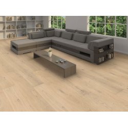 HARO Plankegulv - Brstet Eg Lysehvid Markant med hvid olie - Bredde 180 mm