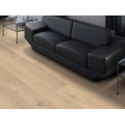 HARO Plankegulv - Brstet Eg Lysehvid Sauvage med hvid olie - Bredde 180 mm