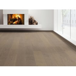 HARO Plankegulv - Brstet Eg Markant med konkyliegr olie - Bredde 180 mm