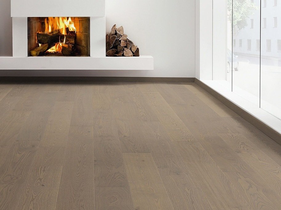 HARO Plankegulv - Brstet Eg Markant med konkyliegr olie - Bredde 180 mm