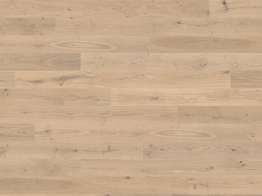 Restparti - HARO Plankegulv - Brstet Eg Sauvage med hvid matlak - I alt 44,38 m2 - Spar 39 %