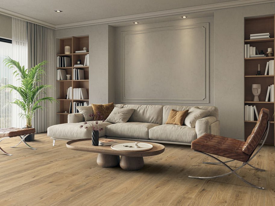 HARO Plankegulv - B�rstet Eg Sauvage oro med klar naturaDur matlak - Bredde 180 mm