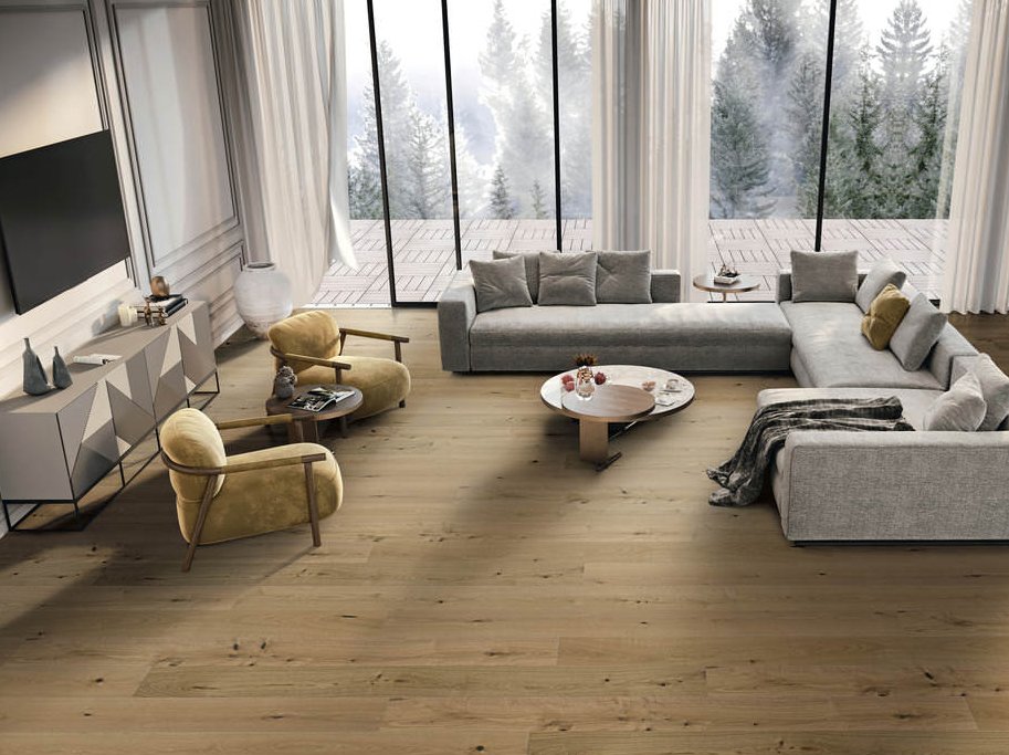 HARO Plankegulv - H�vlet Eg Sauvage med klar naturaLin olie - Bredde 180 mm