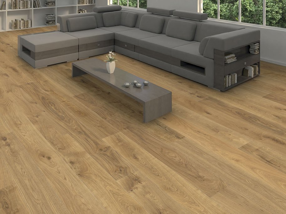 HARO Plankegulv - B�rstet Eg Sauvage med klar naturaLin olie - Bredde 180 mm