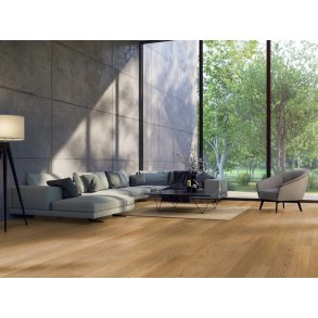 HARO Plankegulv - Eg Selectiv kraftigt brstet med oleovera - Bredde 180 mm