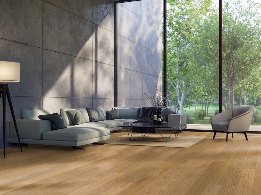 HARO Plankegulv - Eg Selectiv kraftigt b�rstet med oleovera - Bredde 180 mm