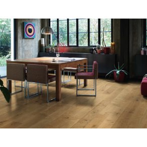 HARO Plankegulv - Brstet Eg Universal med klar olie - Bredde 180 mm