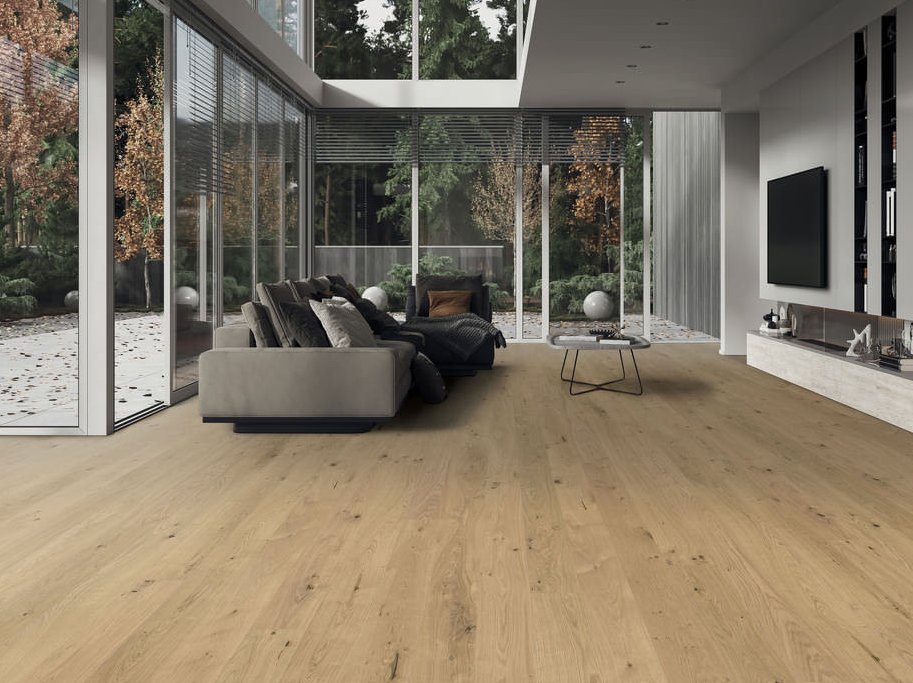 HARO Plankegulv - Brstet Eg Invisible Universal med olie - Bredde 180 mm