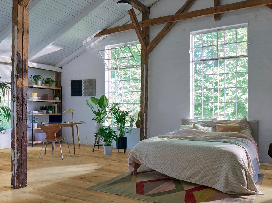 HARO Plankegulv - Brstet Eg Universal med klar naturaDur matlak - Bredde 180 mm