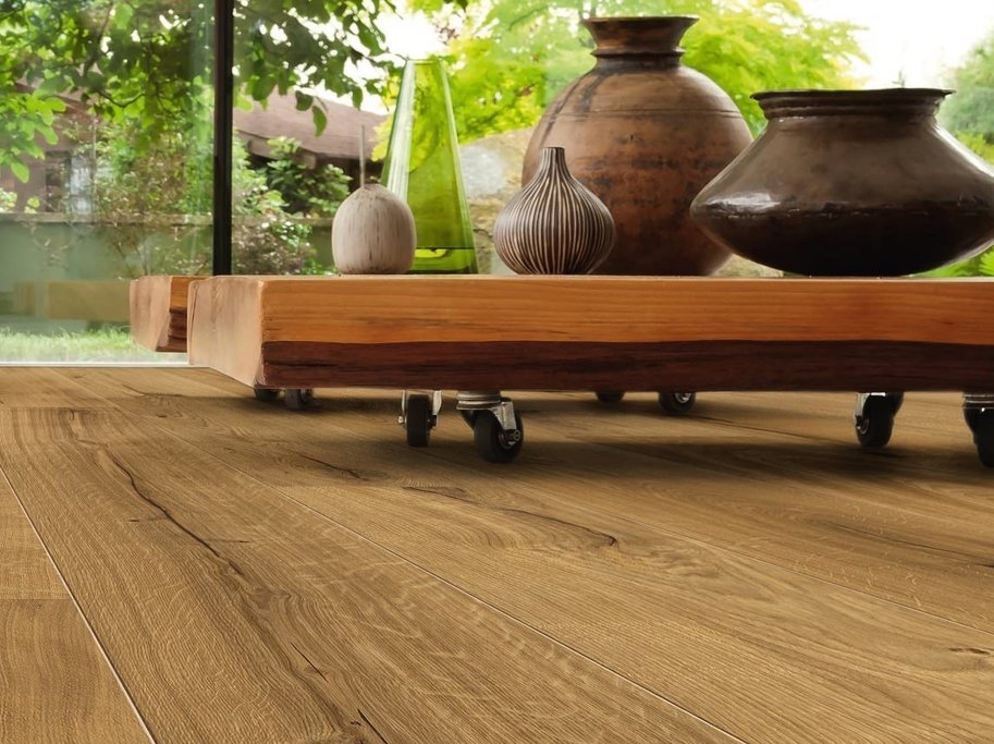 HARO Plankegulv - Brstet Eg Alabama med klar olie - Bredde 240 mm