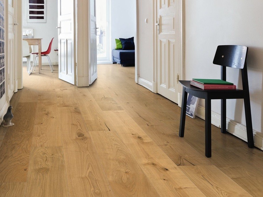 HARO Plankegulv - Brstet Eg Invisible Sauvage med klar olie - Bredde 240 mm