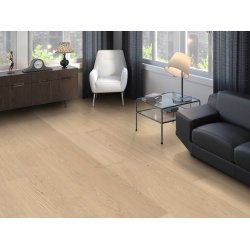 HARO Plankegulv - Brstet Eg Lysehvid Markant med hvid olie - Bredde 240 mm