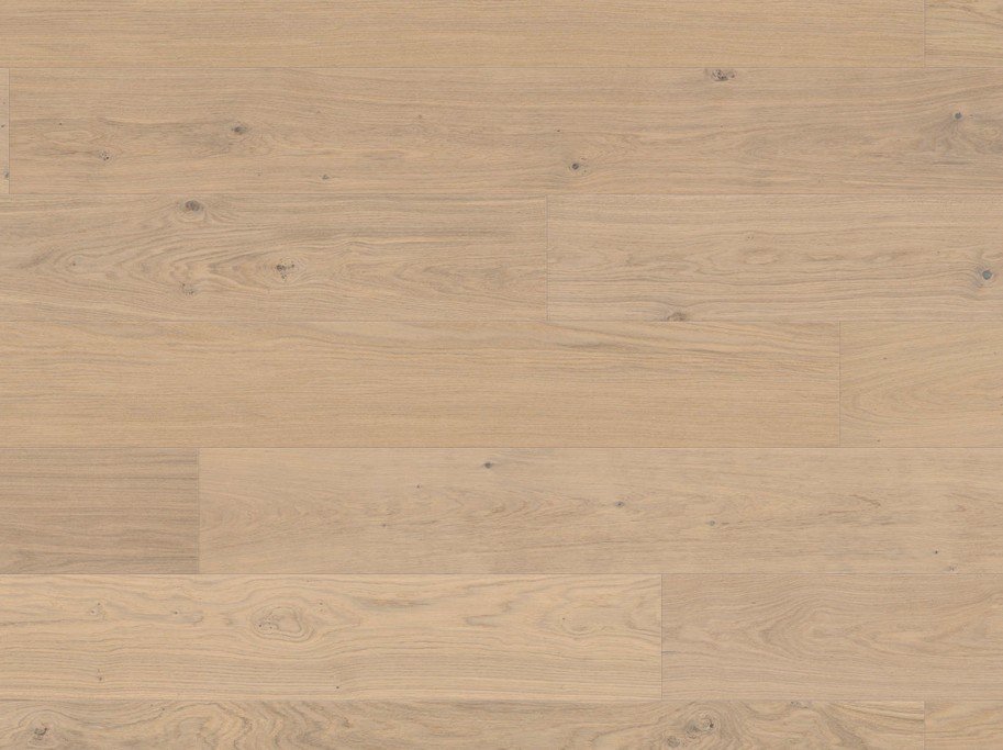 HARO Plankegulv - Brstet Eg Lysehvid Sauvage med hvid naturaDur matlak - Bredde 240 mm