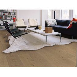 HARO Plaza Plankegulv - Brstet Eg Invisible Markant med klar naturaDur matlak - Bredde 240 mm