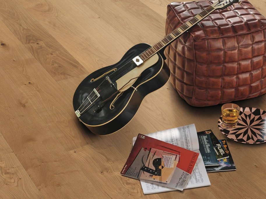 HARO Plankegulv - Brstet Eg Sauvage med klar naturaDur matlak - Bredde 240 mm