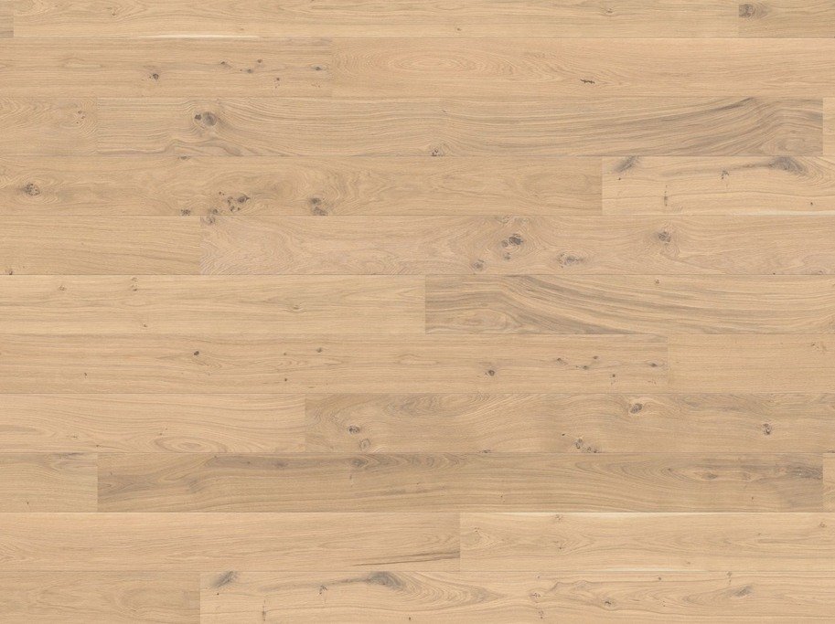 HARO Plankegulv - Brstet Eg Purohvid Universal med hvid olie - Bredde 180 mm