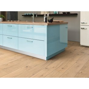 HARO Plankegulv - Brstet Eg Purohvid Universal med hvid olie - Bredde 180 mm