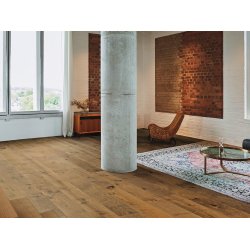 HARO Plankegulv - Rget og brstet Eg Sauvage med klar olie - Bredde 173 mm