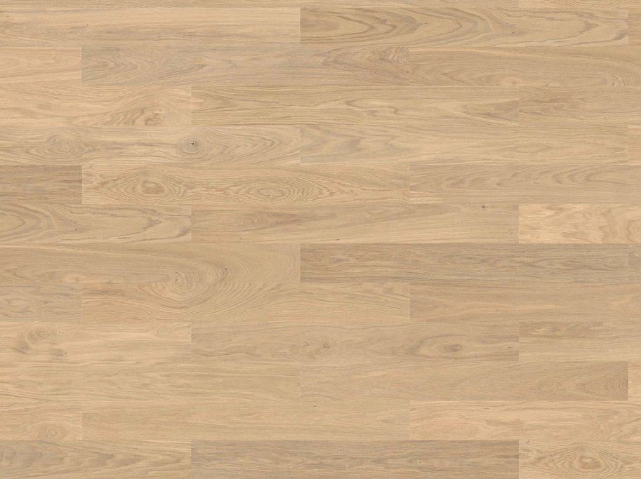 HARO Stavparket - Brstet Eg Markant med lysehvid matlak - Bredde 120 mm